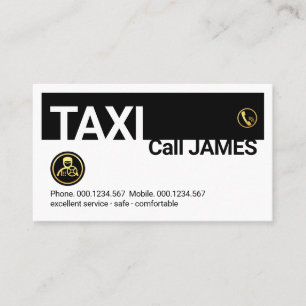 Taxi Car Driver Chauffeur Service Business Card