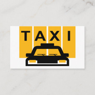 Taxi Car Yellow Stripes Business Card