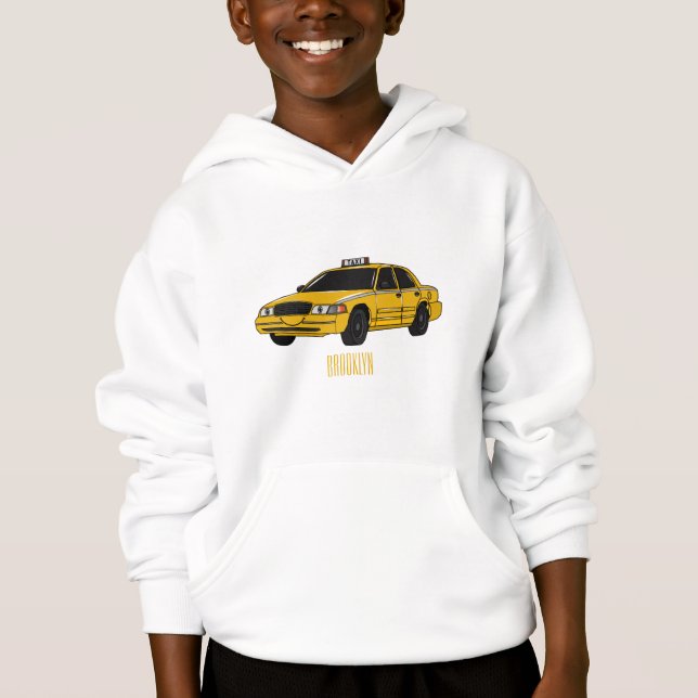 Taxi cartoon illustration (Front)