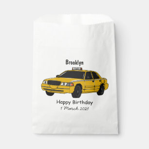 Taxi cartoon illustration favour bags