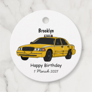Taxi cartoon illustration favour tags