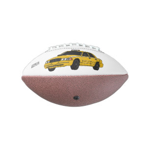 Taxi cartoon illustration football