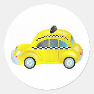 Taxi Classic Round Sticker