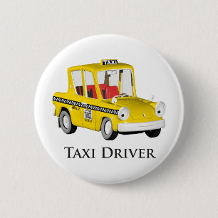 Taxi Driver 6 Cm Round Badge