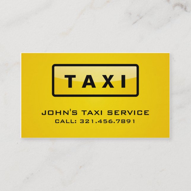 Taxi Driver - Business Cards (Front)