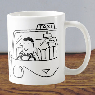 Taxi Driver Cartoon Coffee Mug