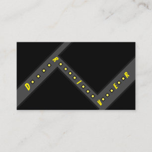 Taxi driver or cabdriver city streets navigator business card