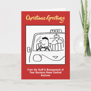 Taxi Driver or Private Hire Christmas Card