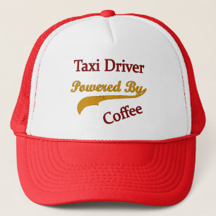 Taxi Driver Powered By Coffee Trucker Hat