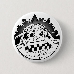 Taxi Girl_Button 6 Cm Round Badge
