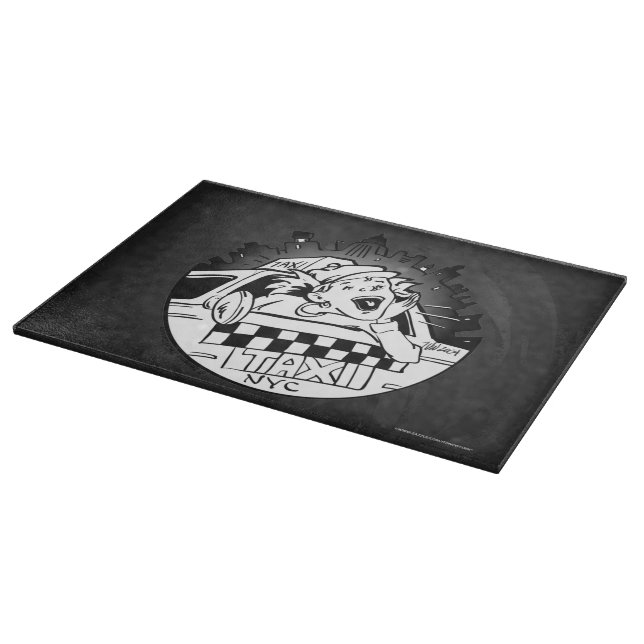 Taxi Girl Cutting Board (Corner)