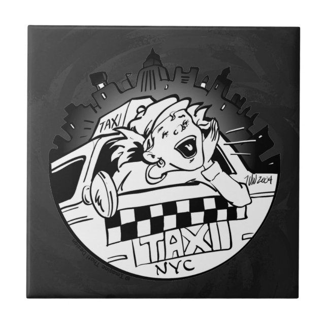 Taxi Girl Tile (Front)