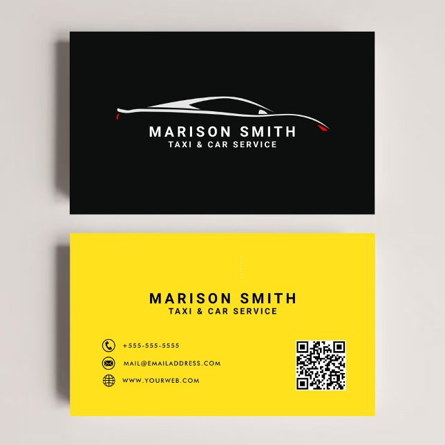 Taxi modern minimalist business card (Creator Uploaded)