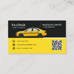 Taxi modern minimalist business card