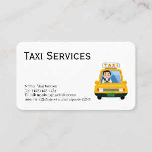Taxi Service Business Card