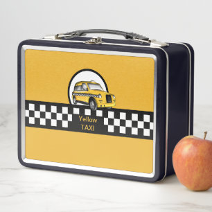 Taxi Service Metal Lunch Box