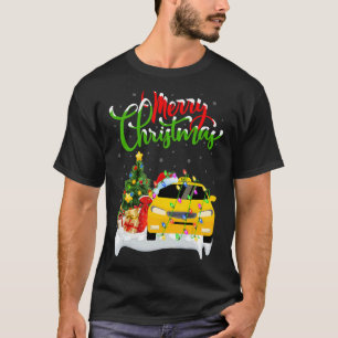 Taxi Xmas Decorations Santa Taxi Christmas T-Shirt