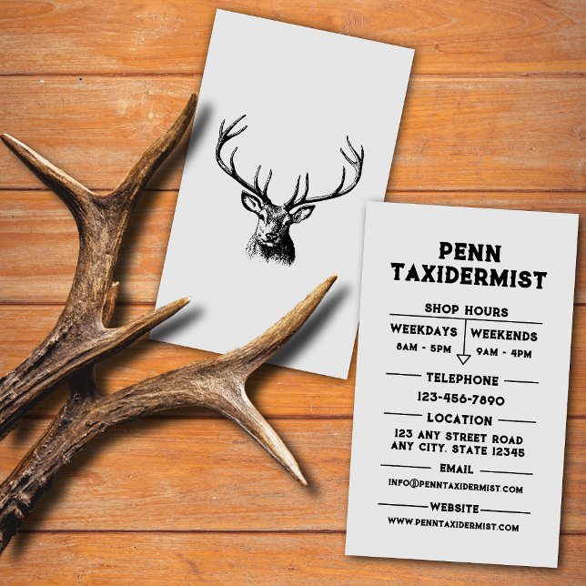 Taxidermist Business Card (Creator Uploaded)
