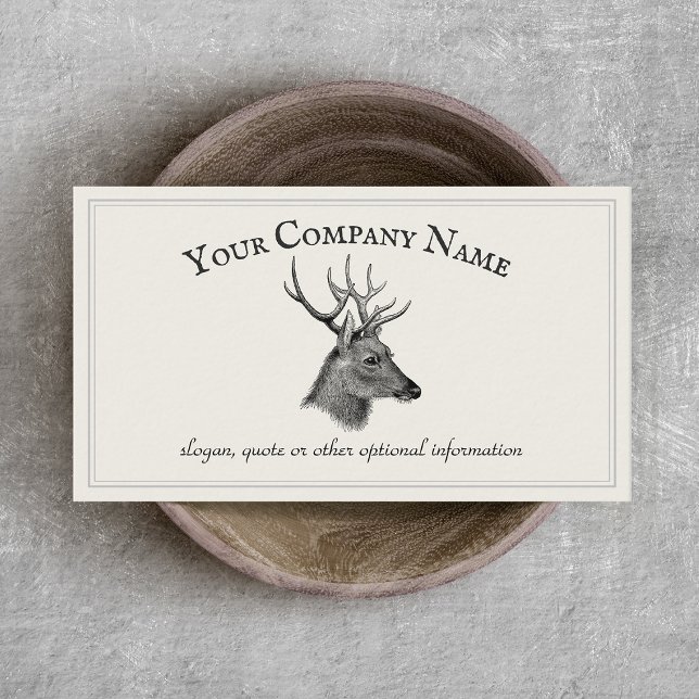 Taxidermist  Deer Hard Business Card (Creator Uploaded)