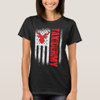 Taxidermist US Flag Deer Taxidermy T-Shirt