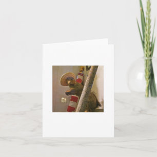 Taxidermy Squirrel in a Hat Note Card