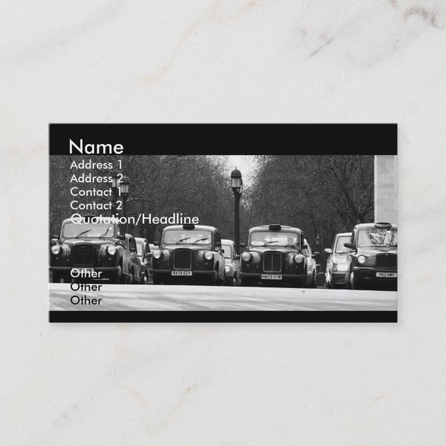 Taxis Business Card (Front)