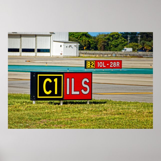 Taxiway and runway sings poster (Front)