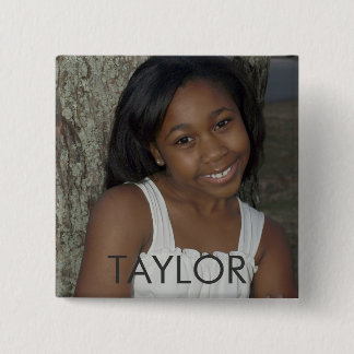 TAYLOR 15 CM SQUARE BADGE