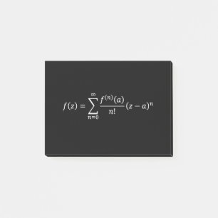 taylor develepment, calculus and math basics post-it notes