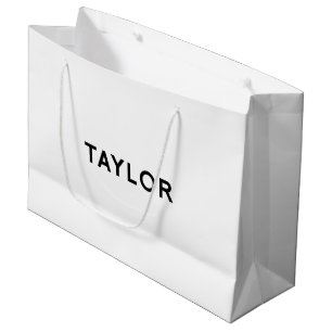 Taylor Elegant Gift Bag in Black and White