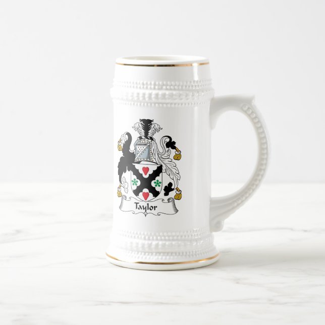 Taylor Family Crest Beer Stein (Right)