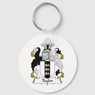 Taylor Family Crest Key Ring