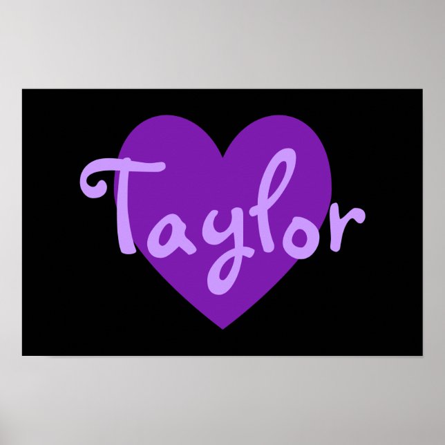 Taylor in Purple Poster (Front)