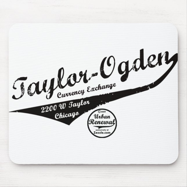 Taylor Ogden Currency Exchange Mouse Pad (Front)