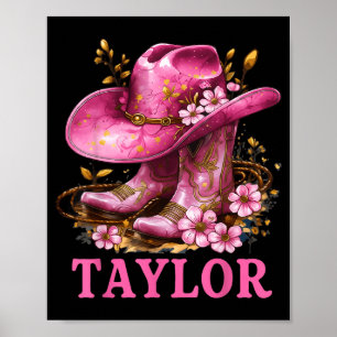 Taylor Outfit Cowgirl Boots Youth Women Teen Girls Poster