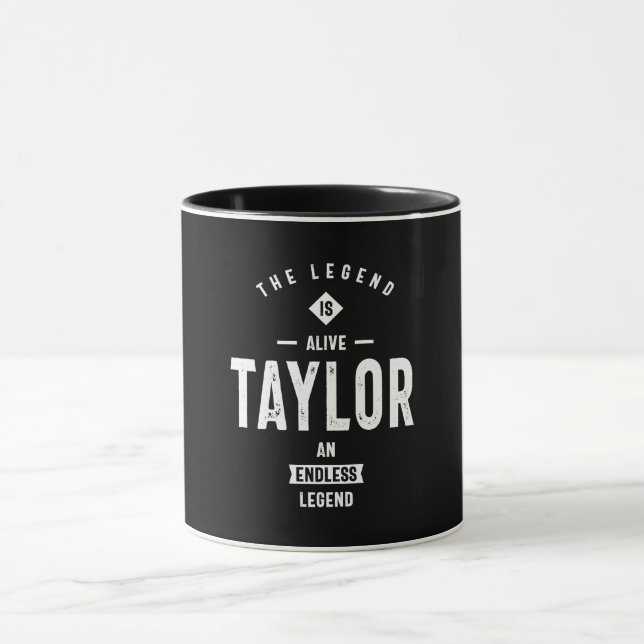 Taylor Personalised Name Birthday Gift Mug (Center)