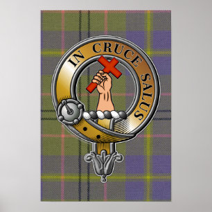 Taylor Tartan & Badge Poster