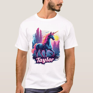 Taylor Unicorn Dreams: Starry Magic and Whimsy T-Shirt