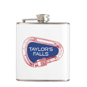 Taylor's Falls Minnesota Rock Climbing Carabiner Hip Flask