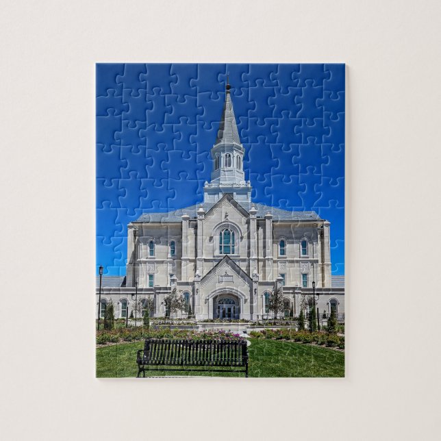 Taylorsville Utah Latter-day Saint Temple Jigsaw Puzzle (Vertical)