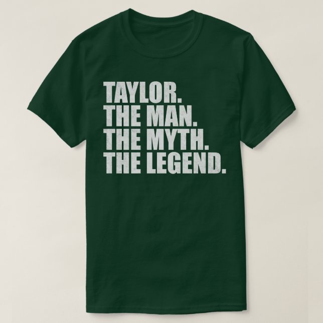 TaylorTaylor Name Taylor given name T-Shirt (Design Front)