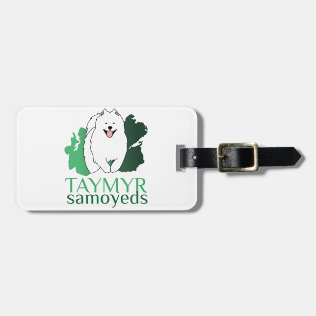 Taymyr Samoyeds luggage label (Front Horizontal)