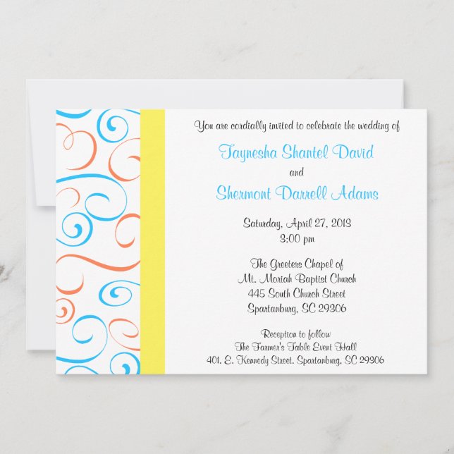 Taynesha and Shermont Invitation 2 - Customised (Front)