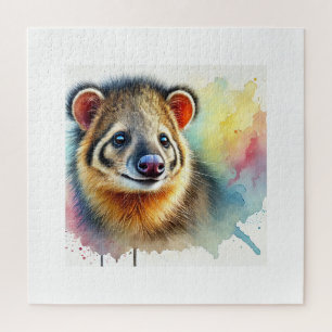 Tayra in the Wild 030924AREF103 - Watercolor Jigsaw Puzzle