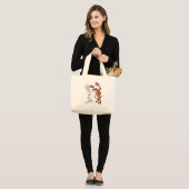 TAZ™ and BUGS BUNNY™ Not Even Flinching - Colour Large Tote Bag (Front (Model))
