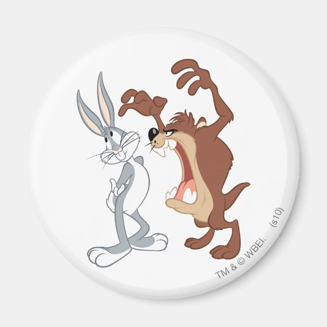 TAZ™ and BUGS BUNNY™ Not Even Flinching - Colour Magnet (Front)
