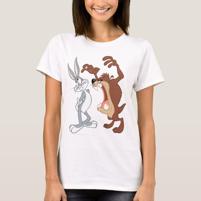 TAZ™ and BUGS BUNNY™ Not Even Flinching - Colour T-Shirt (Front)
