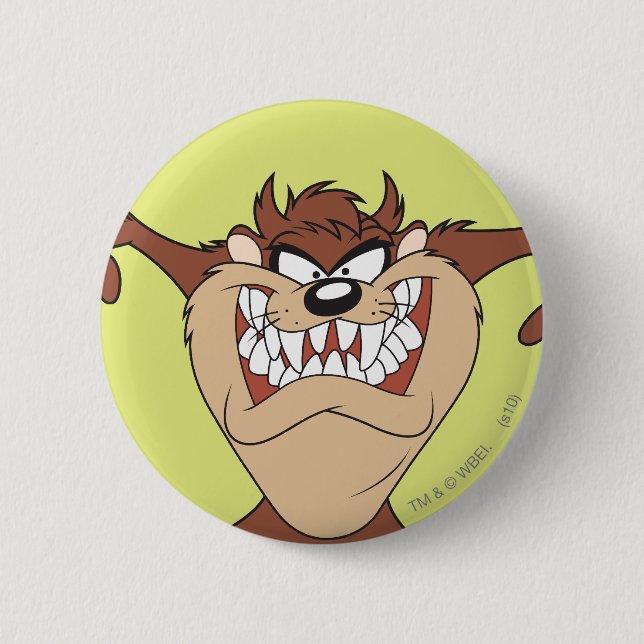TAZ™ Arms Wide 6 Cm Round Badge (Front)