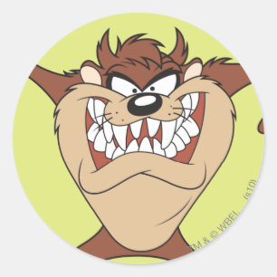 TAZ™ Arms Wide Classic Round Sticker