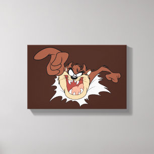 TAZ™ Bursting Through Page Canvas Print